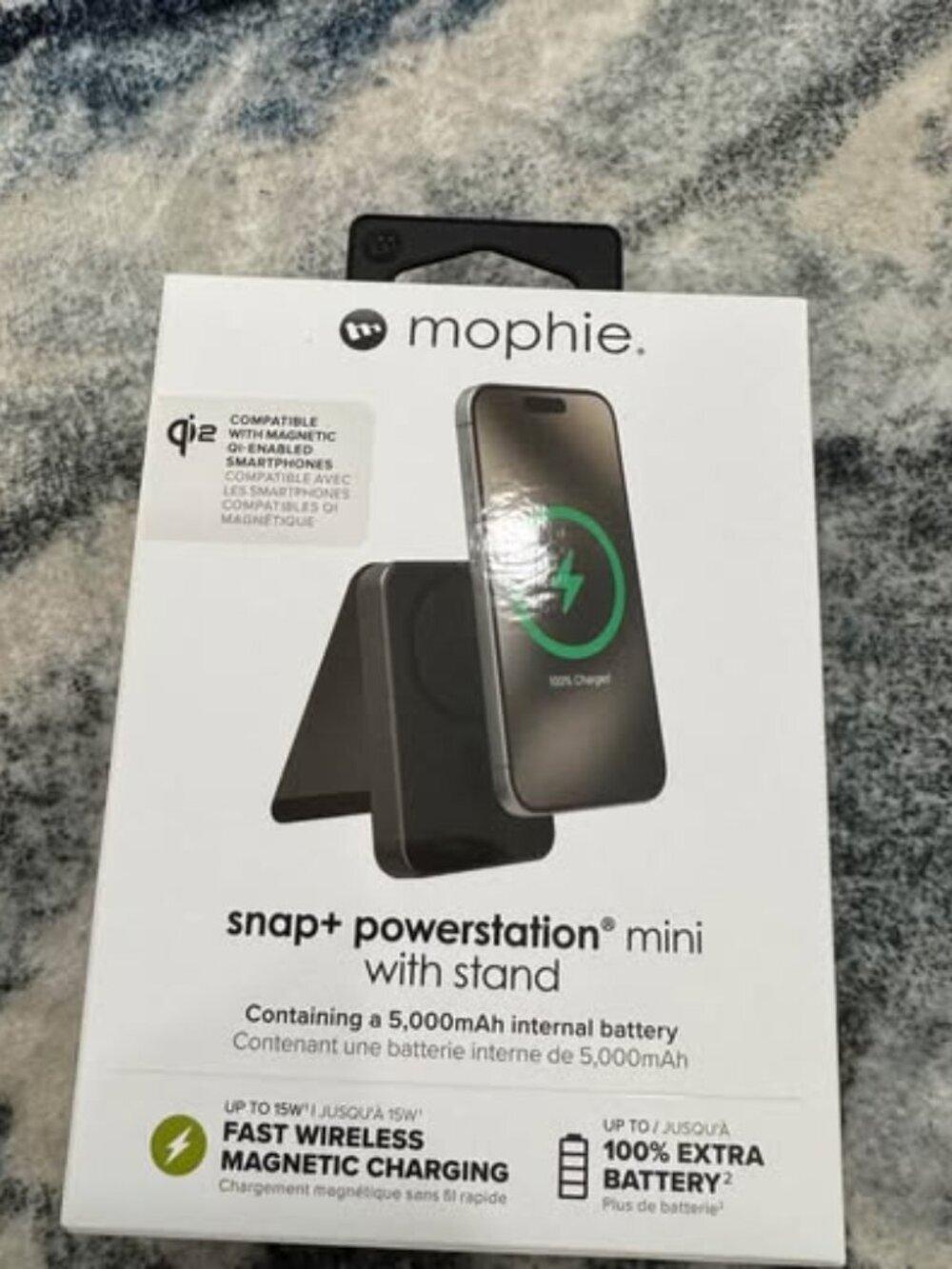 Mophie snap+ powerstation mini (5,000mAh) – Magnetic Wireless Charger + Stand